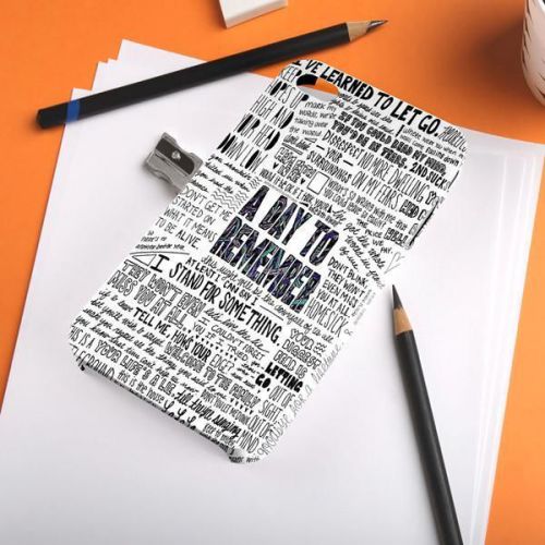 A Day To Remember Collage Lyric Album Band iPhone A108 Samsung Galaxy Case