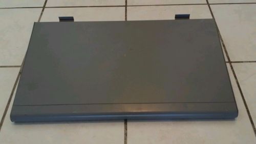 Used Slatwall Bullnose Metal Shelf - Dark Gray - 24&#034; x 14&#034;