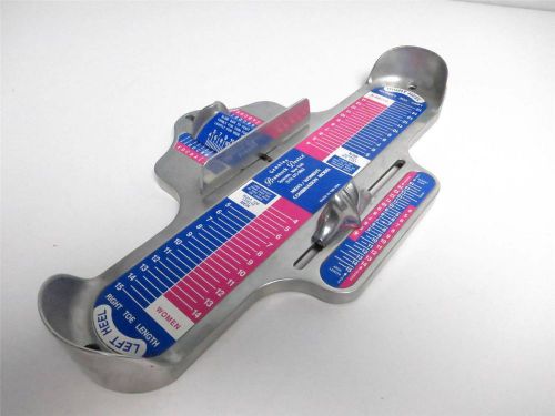 Brannock device mens &amp; womens combo foot measuring shoe fitting tool (dm 5) for sale