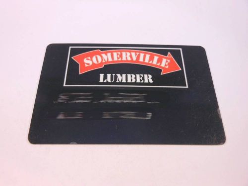 VINTAGE CREDIT CHARGE CARD SOMERVILLE LUMBER C3735