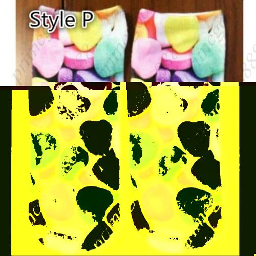 Style P Warm Cotton 3D Pattern Printing Three dimensional Cartoon Socks Candy