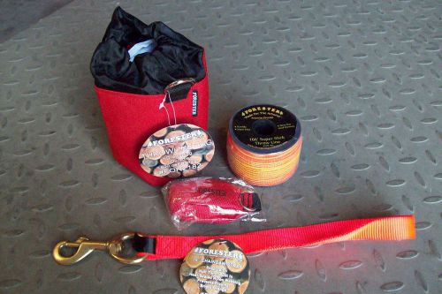 Arborist throw bag kit,166&#039; throw line,14 oz throw bag w/minibag chain saw strap for sale