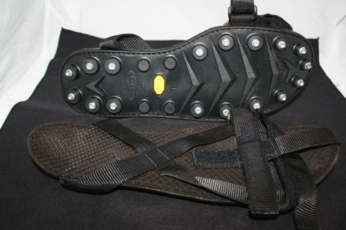 New icer&#039;s ice cleats vibram anti-skid detachable safety soles xl 13-3/4&#034; x 5&#034; for sale