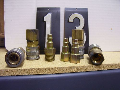 AIR HOSE INDUSTRIAL 3/8 PIPE 4 F.M. COUPLERS &amp; 3CONNECTORS HEAVY DUTY