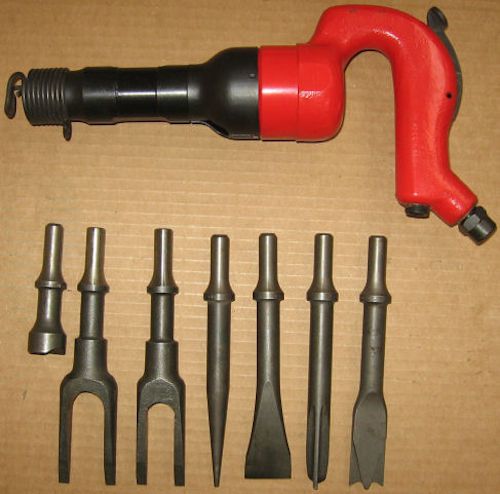 Pneumatic air rivet hammer us industrial 5x + 7 bit ball joint remover for sale