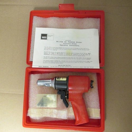 Pneumatic hydraulic riveter for rivets and monobolts 1/8&#034; to 1/4&#034; huck ak-175a for sale