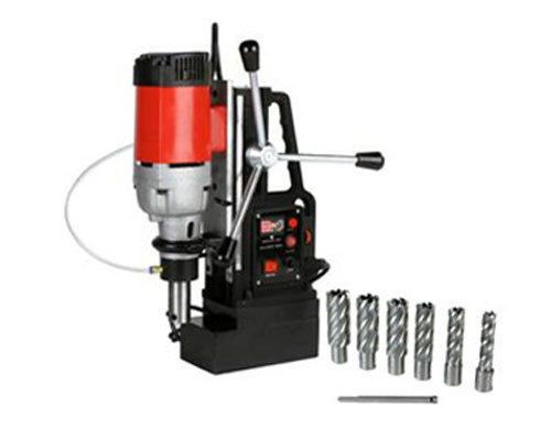 Electromagnetic Magnetic Mag Drill Press with HSS Annular Slugger Cutter Set 2&#034;
