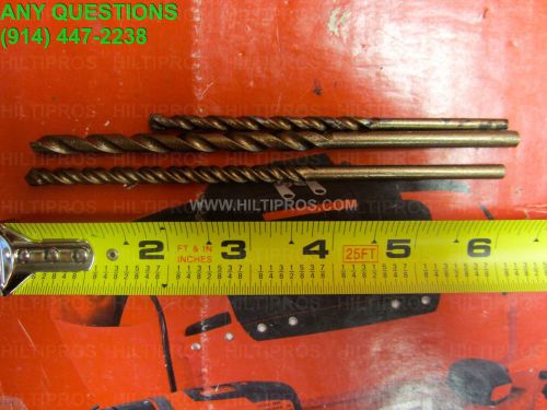 3 masonry percussion bit set, 1/4&#034;, 3/16&#034; x 4&#034;, preowned, mint cond.,  fast ship for sale