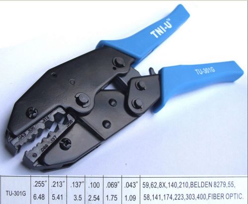 Hex Crimper crimping Pliers for BNC SMA MCX TNC RG-58 59 55 8279 174 223 Cables