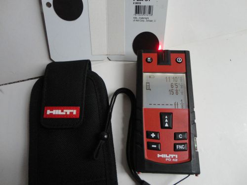 VERY NICE USED CONDITION HILTI PD42 LASER range meter PD 42,FREE US SHIPPING