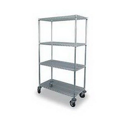Storelogic 2HDK8 Wire Cart, 4 Shelf, 36x18x69