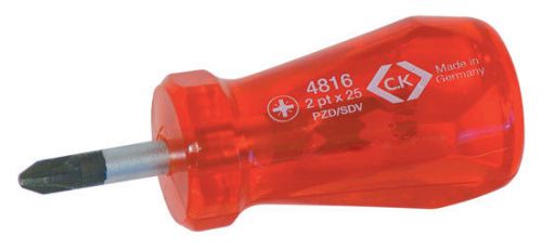 Genuine CK Tools Heavy Duty Classic Stubby Pozi Screwdriver PZ2x25mm T4816 2