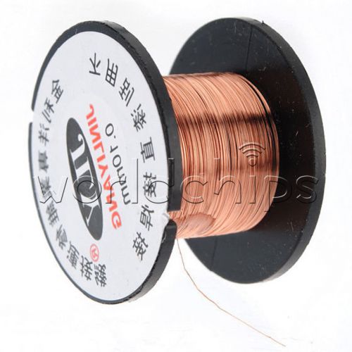 10pcs copper solder soldering welding phone repair ppa enamelled reel wire 0.1mm for sale