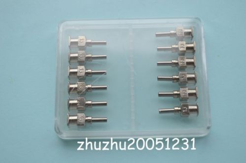 1/4&#034;  13G 36pcs  Blunt Stainless Steel Dispensing Syringe Needle Tips
