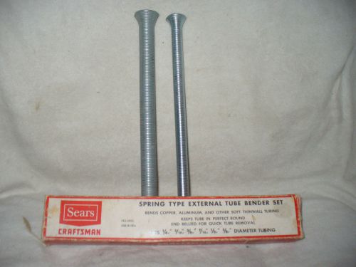 Sears craftsman spring type external tube bender set (3 pcs) for sale