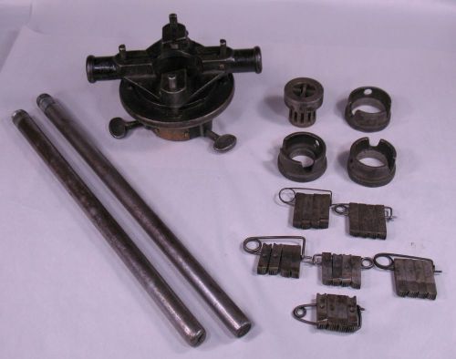 Toledo pipe threading machine no. 1 model 9/29  - w/ collars &amp; (7) sets of dies for sale