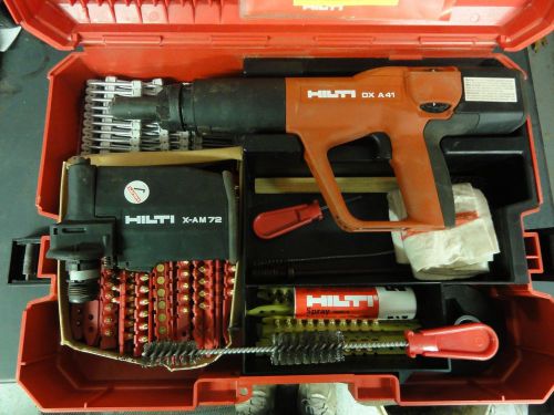 Hilti DX A 41 w/X-AM 72 Powder Actuated Nail Gun Kit with Accessories