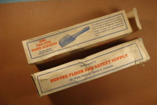 2-vintage tro-ton hand sanders mfg by denver floor &amp; safety supply original box for sale