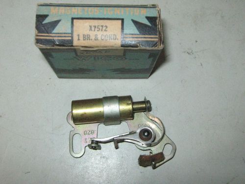 Genuine wico gas engine ignition contact point &amp; condenser set x7572 nos for sale