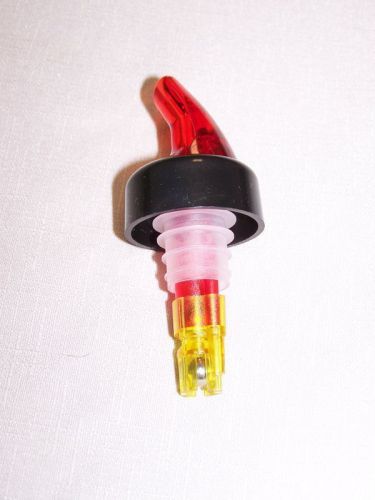 - NEW - Measured Liquor/Bottle Pourers 1 1/2 oz. Red and Yellow FREE SHIPPING