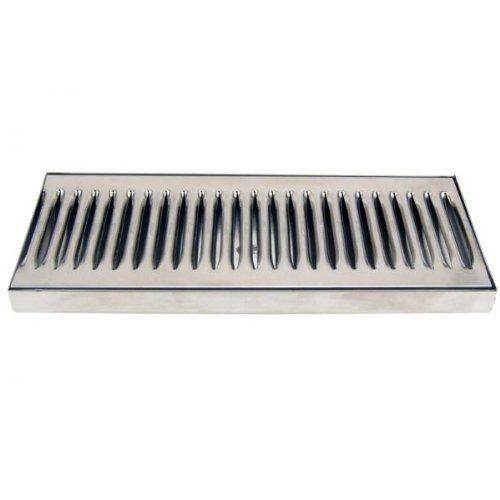 12&#034; countertop draft beer drip tray - stainless steel - no drain for sale
