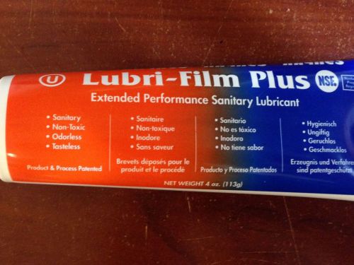 NSF, FOOD GRADE, Lubricant for O-Rings , 4 oz Tube Lube,SANITARY,NON TOXIC,U.S.A