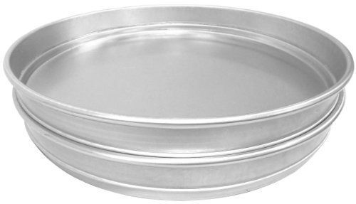 Allied Metal CPHS8X3 Heavy Weight Aluminum Straight Sided Pizza/Cake Pan  Stacki