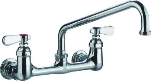 Commercial Kitchen Heavy Duty Faucet 8&#034; Center Splashmount Faucet with 10&#034; Spout