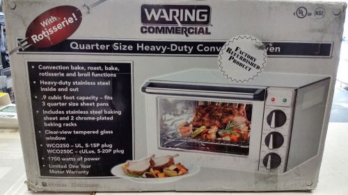 Waring Commercial 1/4 Size Convection Oven WCO250 Factory Refurbished