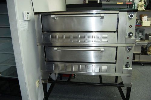 Garland bakery deck oven g2072 dual oven w/floor stand, excellent condition ! for sale