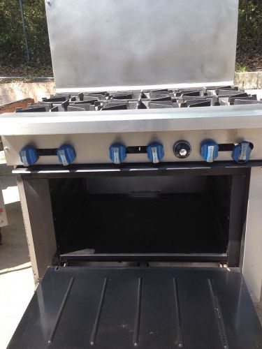 Royal range 6 burner oven combo nat gas or lp gas (cheap shipping) (warranty for sale