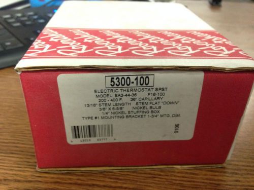NOS NEW IN BOX Robertshaw 5300 100 Electric Thermostat SPST 200-400°F EA3-44-36