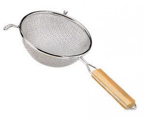 Double Mesh Strainer 14&#034; Large Tinned Steel Adcraft DBTN-14