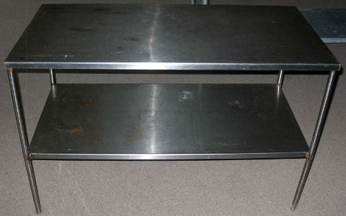 COMMERCIAL STAINLESS STEEL KITCHEN PREP TABLE
