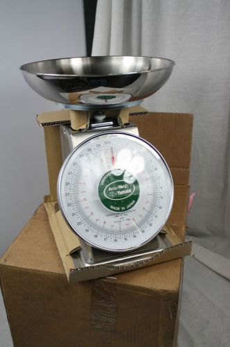 30 Lb Yamato Accu-Weigh Scale NSF Japan 2oz Commercial Produce Food Bowl NEW