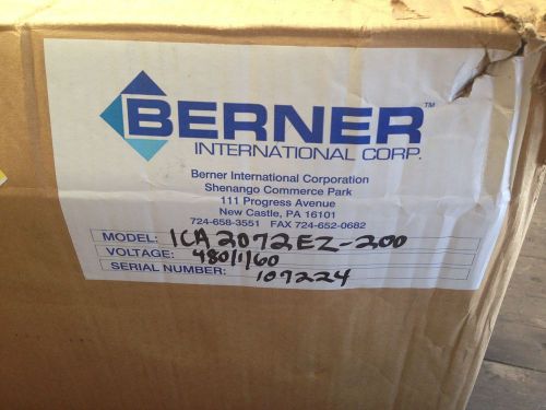 Berner electric heated (28kw) air curtain 72&#034; for sale