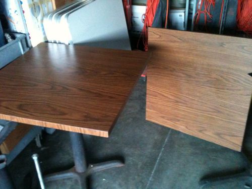 2 Resturant Tables Wood Look With Bases