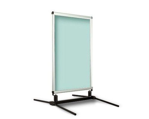 SILVER V4  WINDMASTER CURB DISPLAY SIGN FRAME 28&#039;&#039;X 44&#039;&#039; POSTERGRIP