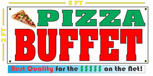 PIZZA BUFFET All Weather Banner Sign Full Color ALL YOU CAN EAT