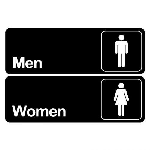 Men &amp; women bathroom door signs - commercial restaurant restroom men&#039;s women&#039;s for sale