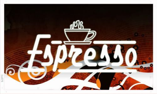 ba075 Espresso Coffee Shop Cafe Club Banner Shop Sign