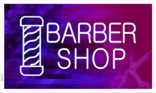 ba005 OPEN NEW Barber Shop Hair Cut Banner Shop Sign