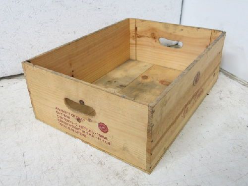 VINTAGE CA&#039; MONTINI ITALIAN WINE CRATE, 21&#034; X 15-5/8&#034; X 7-1/2&#034;