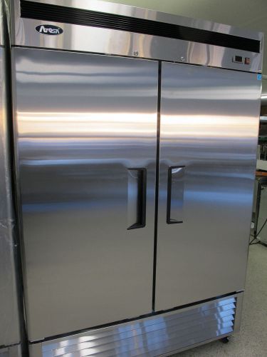 &#034;new&#034; atosa 2 door solid stainless steel freezer 49 cu ft 2 yr parts / labor for sale