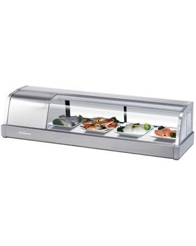 New turbo air 4ft sakura-50 refrigerated countertop sushi case!! for sale