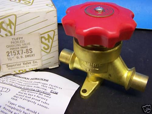 Svc refrigeration line valve 1/2&#034; o.d. 215x7-8s new for sale