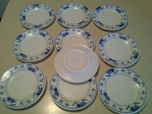 Lot of 10 Chinese MELAMINE Appetizer Plate 6&#034; Round
