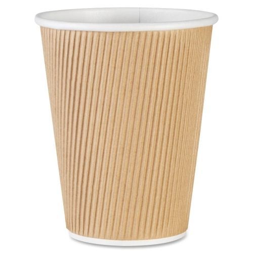 GJO11260CT Rippled Hot Cup, 12oz., 500/CT, Brown