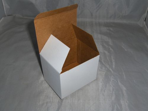 150  White Candy Bakery Gift Parts Boxes 4&#034; x 3-1/4&#034; x 3&#034; Top Quality Good Price