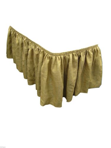 Burlap Table Skirt 14ft Skirting Wedding 100% Natural Jute 14&#039; Vintage Linens